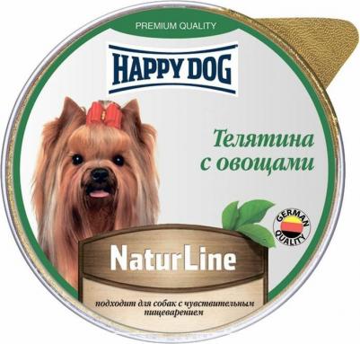 Natur Line влажный корм для собак, телятина с овощами, паштет (125 гр) – фото 1