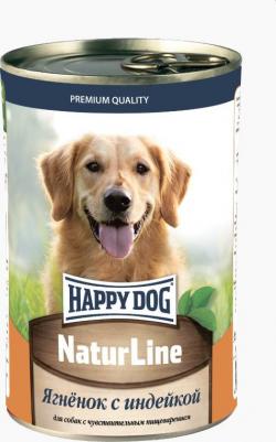 Влажный корм для собак Natur line, ягненок, индейка, 20шт по 410г – фото 1