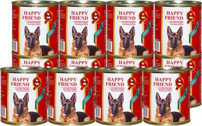 Корм для собак для средних и крупных пород ассорти из потрошков банка 750г