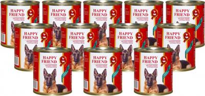 Корм для собак для средних и крупных пород ассорти из потрошков банка 750г – фото 7