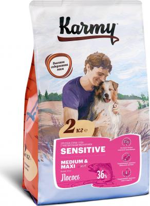 Сухой корм Sensitive Dog Medium & Maxi Лосось для собак средних и крупных пород с чувствительным пищеварением 2кг – фото 2