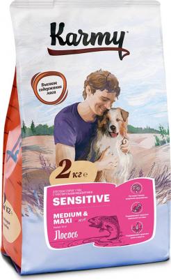 Сухой корм Sensitive Dog Medium & Maxi Лосось для собак средних и крупных пород с чувствительным пищеварением 2кг – фото 4