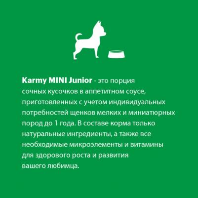 влажный корм для щенков малых пород, мясные кусочки в соусе, телятина – фото 3