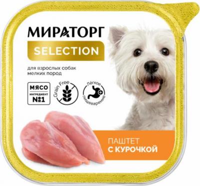 Влажный корм для собак мелких пород Selection Паштет с курочкой, 100 г – фото 2