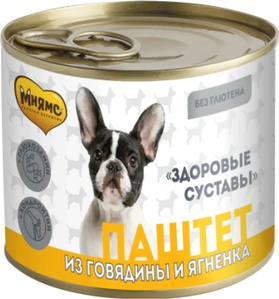 Паштет из говядины и ягненка для собак всех пород «ЗДОРОВЫЕ СУСТАВЫ» – фото 19