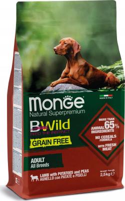 Bwild Dog Grain Free беззерновой корм из мяса ягненка с картофелем, горохом для взрослых собак – фото 1
