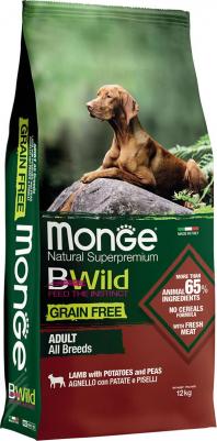 Bwild Dog Grain Free беззерновой корм из мяса ягненка с картофелем, горохом для взрослых собак – фото 3