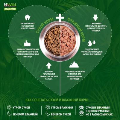 Bwild Dog Grain Free беззерновой корм из мяса ягненка с картофелем, горохом для взрослых собак – фото 5