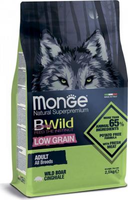 Dog BWild LOW GRAIN низкозерновой корм из мяса дикого кабана для взрослых собак всех пород 8009470011990