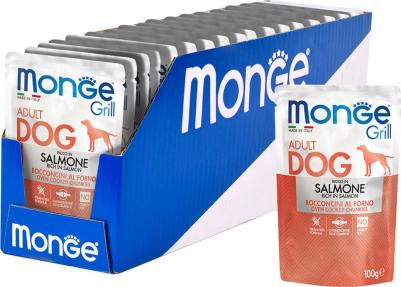 Grill Pouch влажный корм для собак, с кусочками свежайшего мяса лосося, 100 г – фото 3