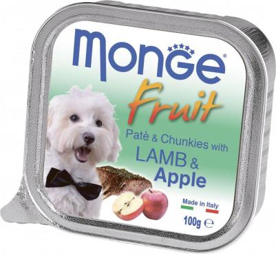 Консервы Dog Fruit Pate and Chunkies with Lamb & Apple паштет и кусочки с ягненком и яблоком для собак 100г
