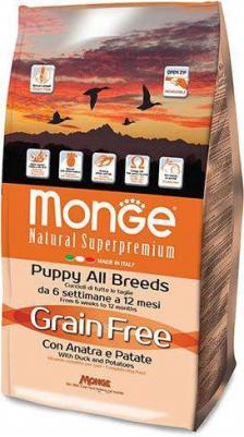 Сухой корм Adult Dog All Breed Grain Free with Duck & Potatoes беззерновой с уткой и картофелем для собак 12кг – фото 9