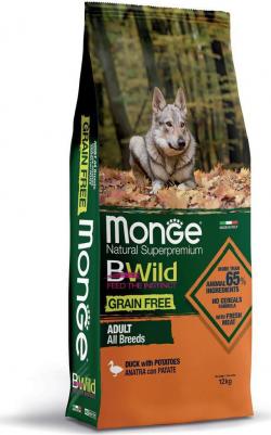 Сухой корм Adult Dog All Breed Grain Free with Duck & Potatoes беззерновой с уткой и картофелем для собак 2,5кг – фото 12