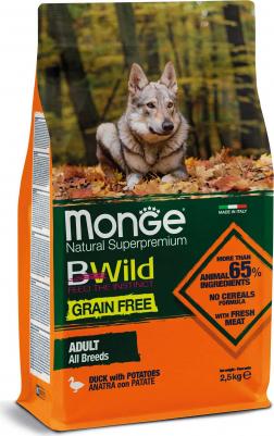 Сухой корм Adult Dog All Breed Grain Free with Duck & Potatoes беззерновой с уткой и картофелем для собак 2,5кг – фото 13