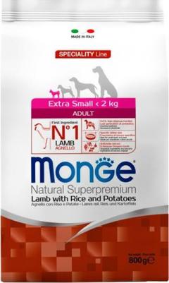 Сухой корм Speciality Line Adult Dog Extra Small Lamb, Rice and Potatoes с ягненком, рисом и картофелем для собак миниатюрных пород 800г – фото 2