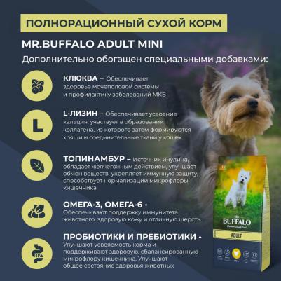 ADULT MINI Сухой корм для собак мелких пород, курица, 800 гр – фото 1