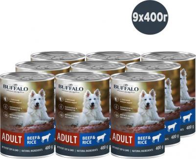 Adult влажный корм для собак, паштет с говядиной и рисом, в консервах - 400 г – фото 4