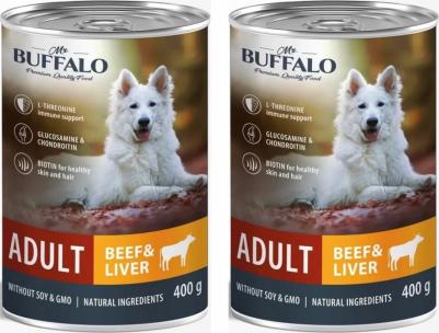 ADULT Влажный корм для взрослых собак всех пород, говядина и печень, 400 г – фото 4