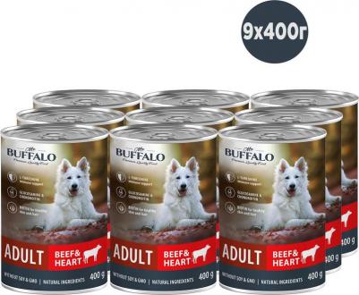 ADULT Влажный корм для взрослых собак всех пород, говядина и сердце, 400 г – фото 1