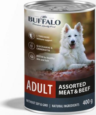 ADULT Влажный корм для взрослых собак всех пород, мясное ассорти с говядиной, 400 г – фото 5