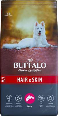 M/L HAIR & SKIN CARE Сухой корм для собак всех пород, лосось, 2 кг – фото 6