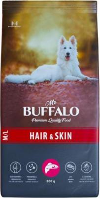 M/L HAIR & SKIN CARE Сухой корм для собак всех пород, лосось, 2 кг – фото 7