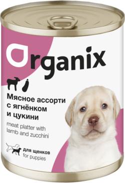 Консервы для щенков Мясное ассорти с ягненком и цукини 100г/24шт – фото 3