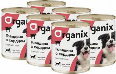 Консервы для собак, говядина и сердце, 850г