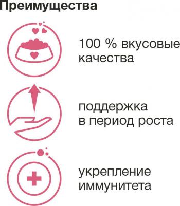 Корм сухой для собак сухой корм для щенков малых пород с ягненком, 2,5 кг – фото 2