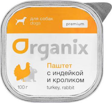 Влажный корм для собак PREMIUM паштет с индейкой и кроликом, 15шт по 100г
