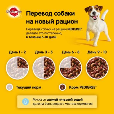 пауч для собак (кусочки в соусе) (Говядина и ягненок, 85 г.) – фото 9