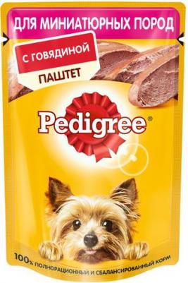 Влажный корм для собак миниатюрных пород паштет с говядиной, 56шт по 80г – фото 2