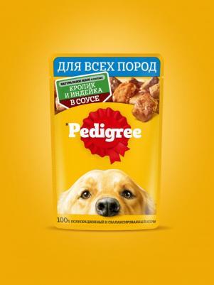 Влажный корм для взрослых собак всех пород с кроликом и индейкой 85г – фото 1