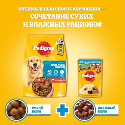 Влажный корм для взрослых собак всех пород с телятиной и печенью 85г – фото 15