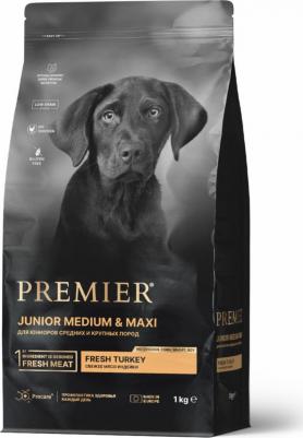 корм для юниоров средних и крупных пород, индейка (3 кг)