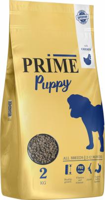 Сухой корм PUPPY для щенков всех пород 2-12 мес. с курицей, 2кг – фото 1