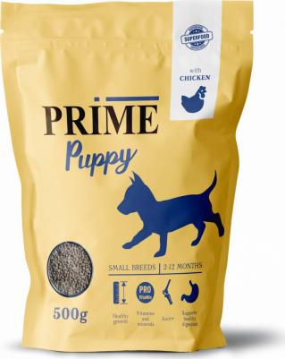 Сухой корм PUPPY SMALL для щенков мелких пород 2-12 мес. с курицей, 500г – фото 1