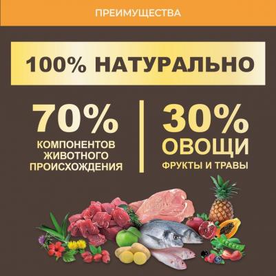 Сухой корм Grain Free Holistic Dog Adult All Breed with Buffalo & Mackerel беззерновой с буйволом и макрелью для собак 2кг – фото 3