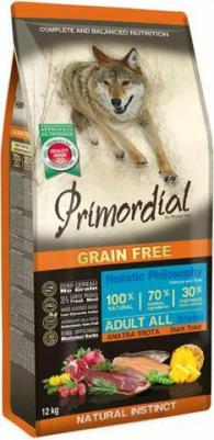 Сухой корм Grain Free Holistic Dog Adult All Breed with Duck & Trout беззерновой с уткой и форелью для собак всех пород 12кг – фото 11