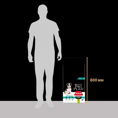 Корм для щенков для средних пород с чувствительным пищеварением ягненок сух. 12кг – фото 16