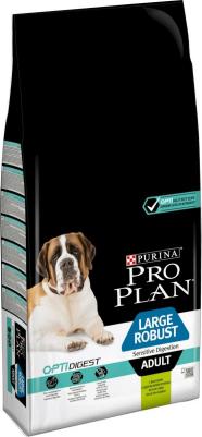 Корм для собак Robust для крупных пород с чувствит. пищеварением, ягненок сух. 14кг – фото 1