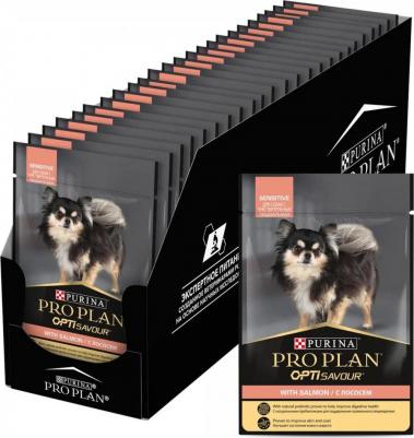 влажный корм для взрослых собак, чувствительное пищеварение, с лососем в соусе – фото 14