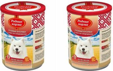 Влажный корм для собак, гусиные кусочки в соусе, 970г – фото 5