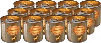 Знатные влажный корм для собак, фарш из конины, в консервах - 340 г – фото 6