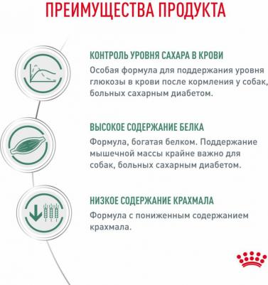 Diabetic корм для собак при сахарном диабете (Диетический, 1,5 кг.) – фото 6