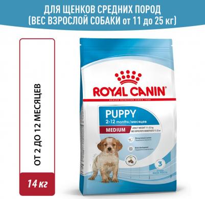 Корм для щенков Medium Puppy для средних пород от 2 до 12 месяцев сух. 15кг – фото 7