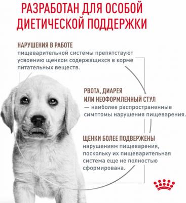 Корм для щенков Vet Diet Gastro Intestinal Junior GIJ29 при нарушении пищеварения сух. 1кг – фото 19