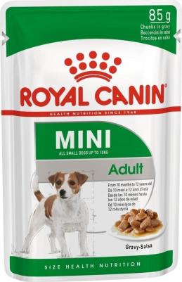Корм для собак Mini для мелких пород от 10 месяцев, кусочки в соусе пауч 85г – фото 2
