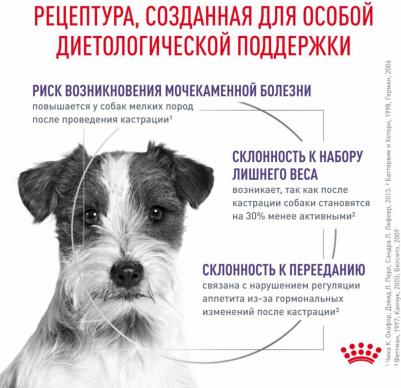 Корм для собак Neutered Adult Small Dog для кастрированных собак мелких пород, птица сух. 800г – фото 15