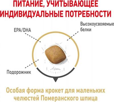 Корм для собак Pomeranian для породы Померанский шпиц старше 8 месяцев сух.500г – фото 10